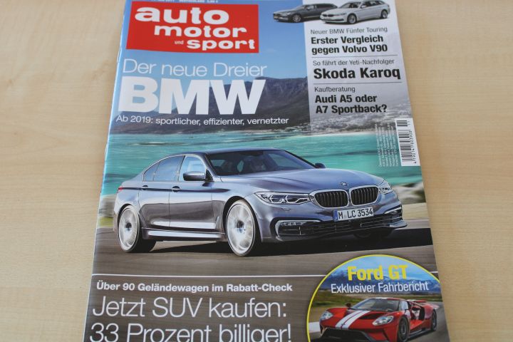 Deckblatt Auto Motor und Sport (11/2017)